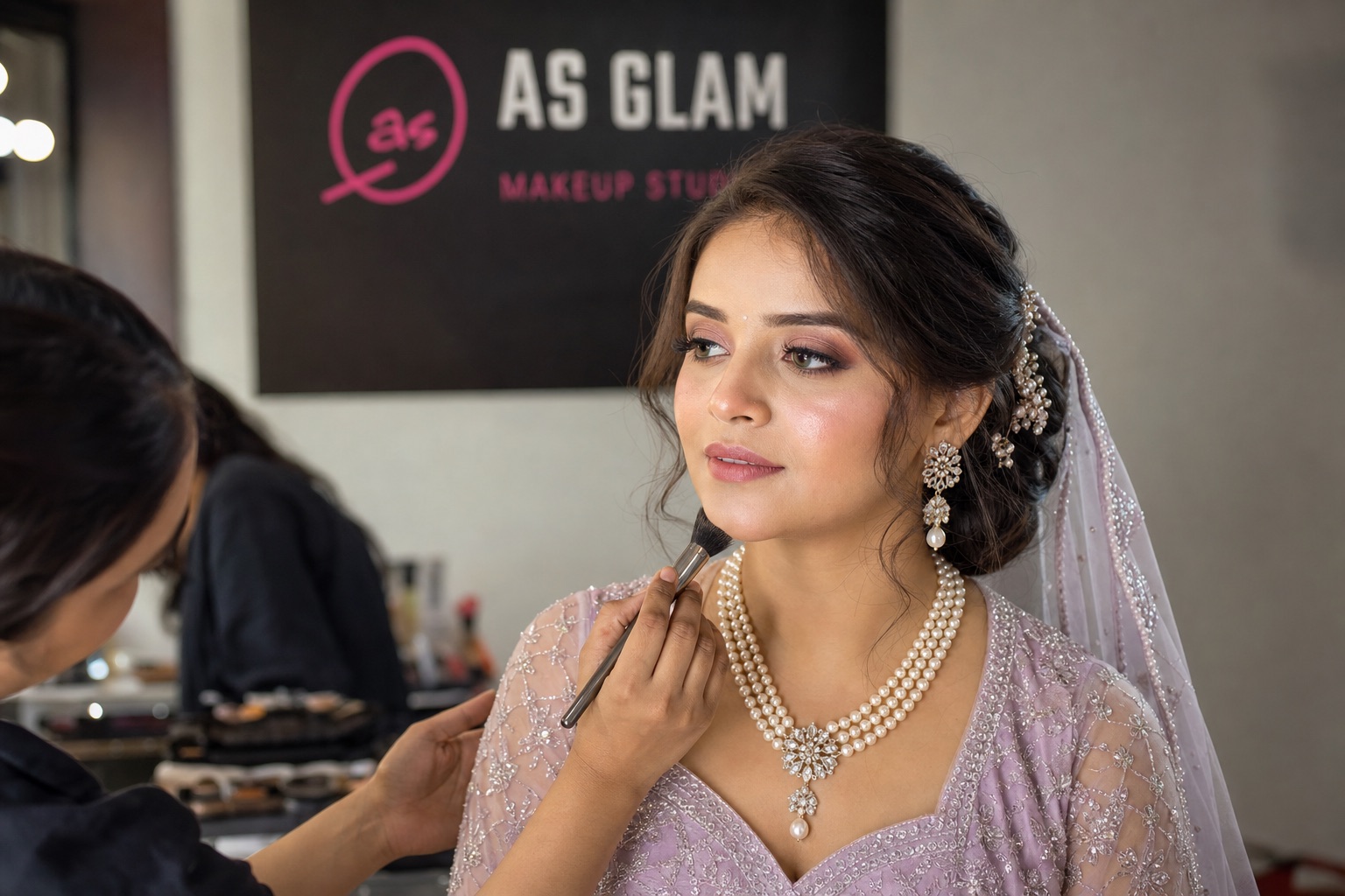 Bridal 10 professional bridal & wedding makeup look photographed at AS Glam Makeup Studio in Lucknow