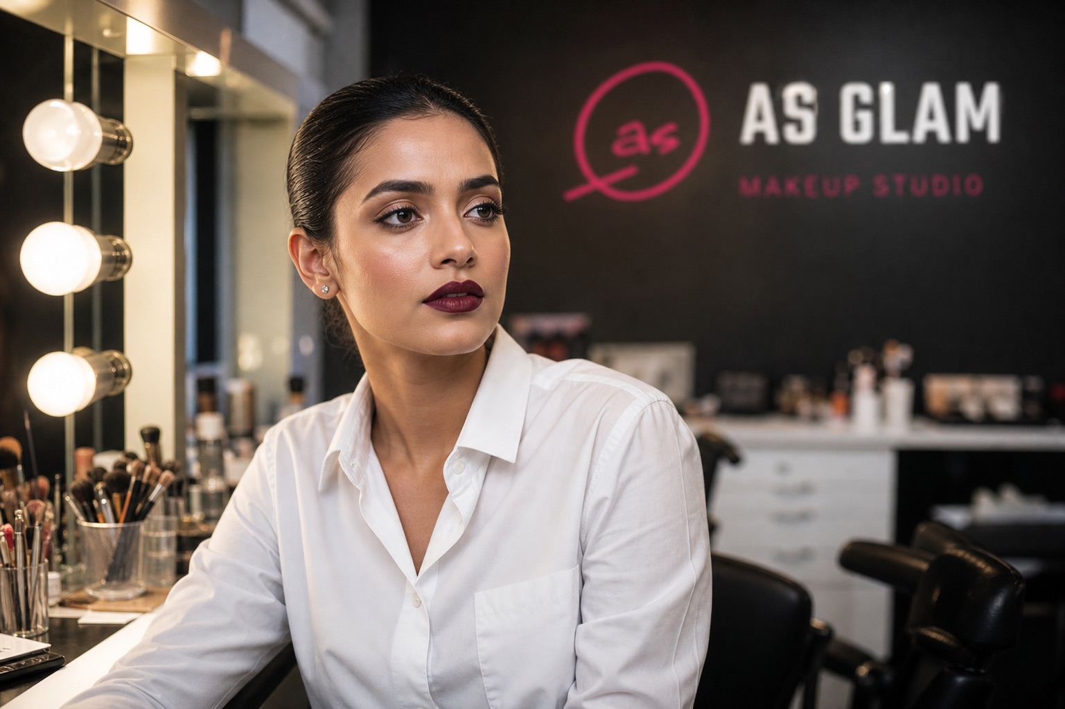 Editorial 02 professional editorial & camera makeup look photographed at AS Glam Makeup Studio in Lucknow