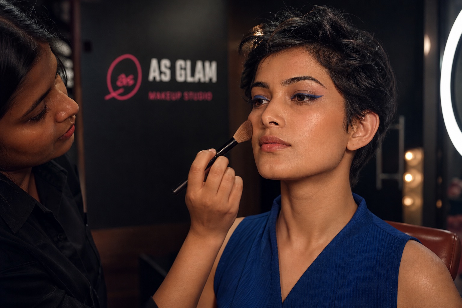 Editorial 05 professional editorial & camera makeup look photographed at AS Glam Makeup Studio in Lucknow