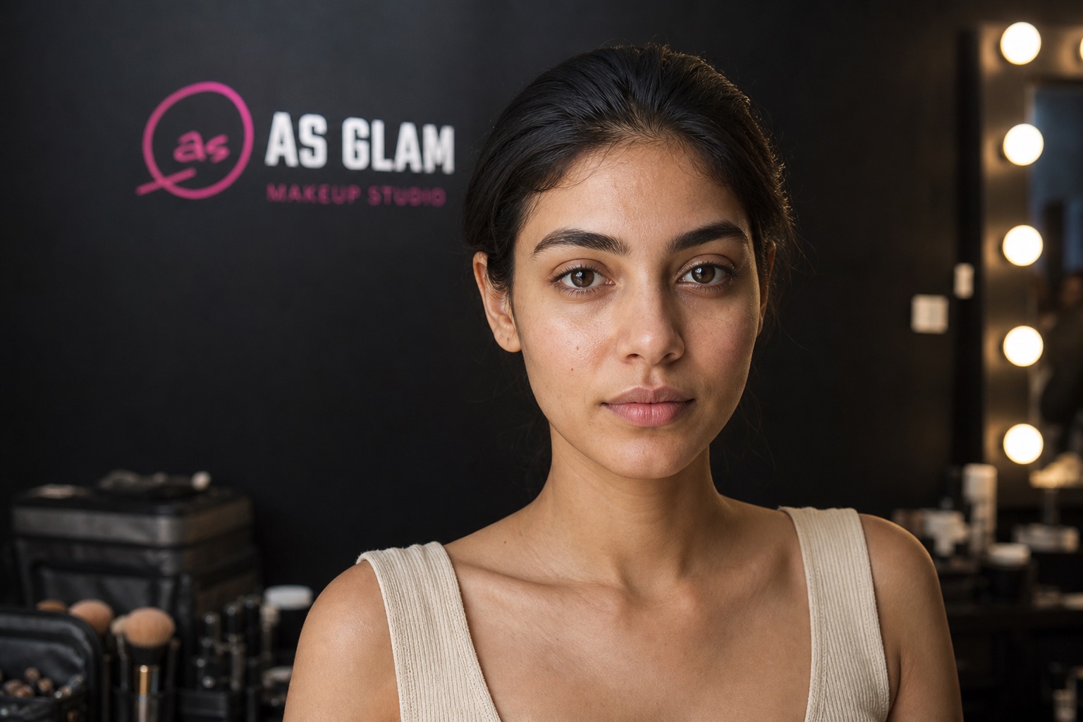 Editorial 06 professional editorial & camera makeup look photographed at AS Glam Makeup Studio in Lucknow