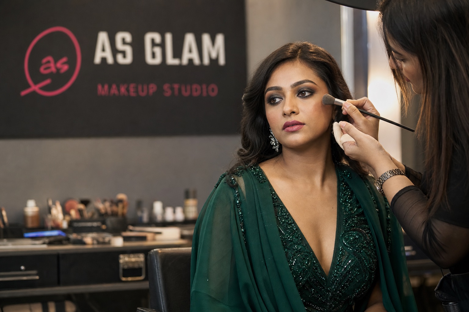 Editorial 07 professional editorial & camera makeup look photographed at AS Glam Makeup Studio in Lucknow
