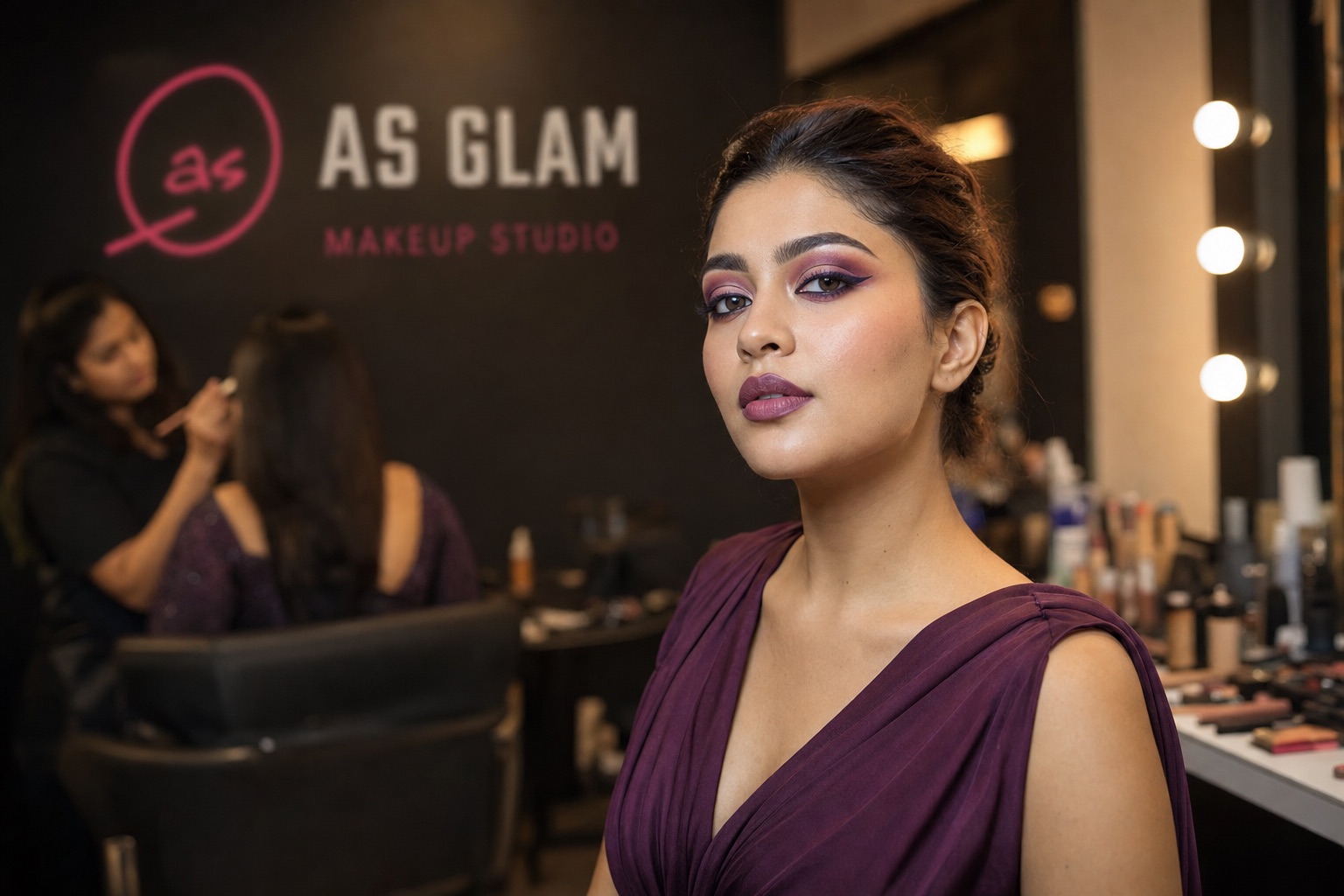 Editorial 08 professional editorial & camera makeup look photographed at AS Glam Makeup Studio in Lucknow
