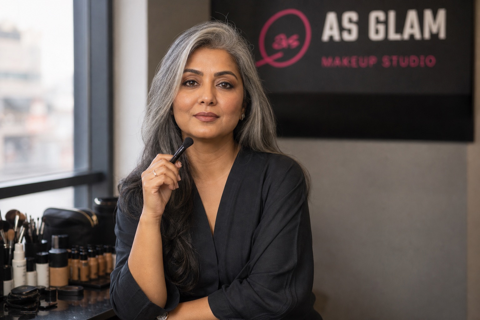 Editorial 09 professional editorial & camera makeup look photographed at AS Glam Makeup Studio in Lucknow