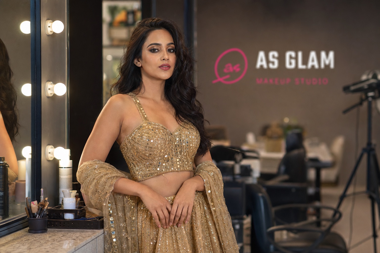 Editorial 10 professional editorial & camera makeup look photographed at AS Glam Makeup Studio in Lucknow
