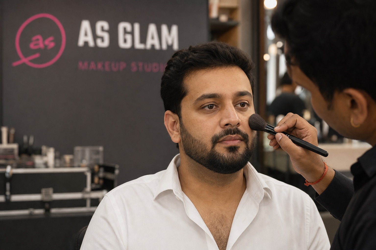 Groom 08 professional groom services look photographed at AS Glam Makeup Studio in Lucknow