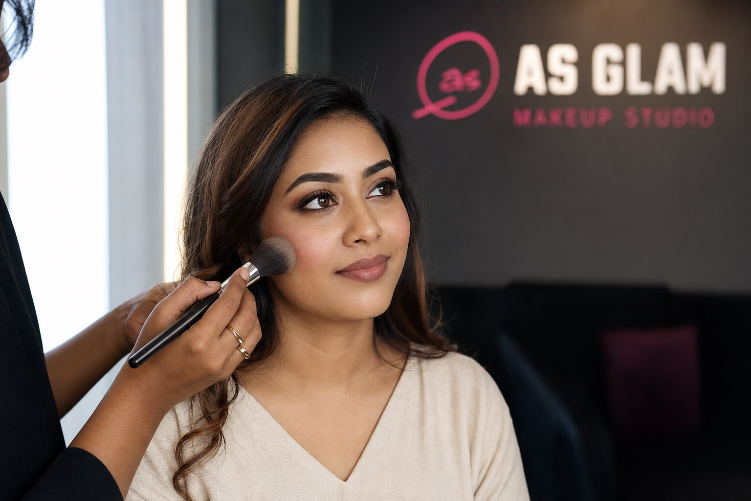 HD 01 professional hd & airbrush makeup look photographed at AS Glam Makeup Studio in Lucknow