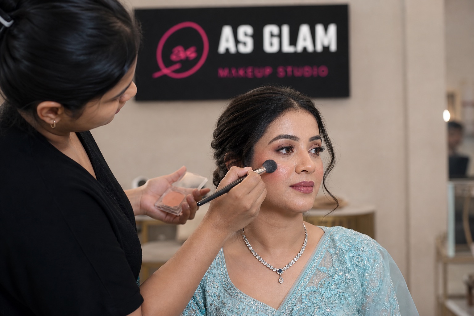 HD 04 professional hd & airbrush makeup look photographed at AS Glam Makeup Studio in Lucknow