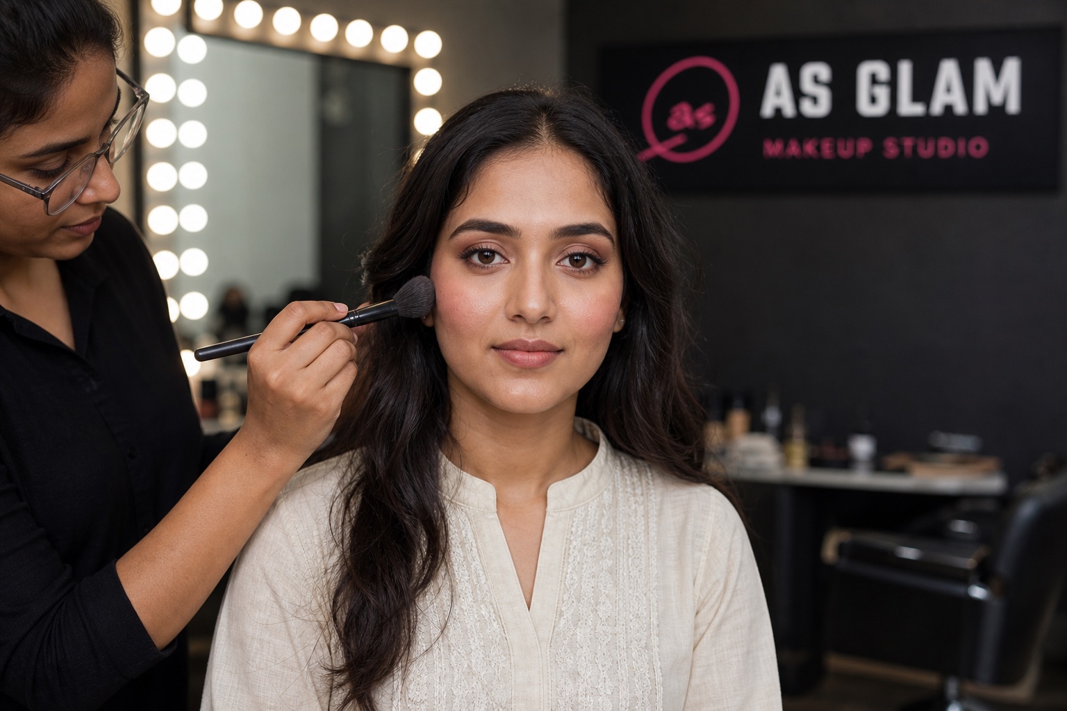 HD 07 professional hd & airbrush makeup look photographed at AS Glam Makeup Studio in Lucknow