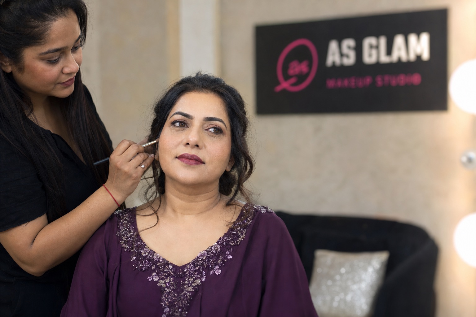 HD 09 professional hd & airbrush makeup look photographed at AS Glam Makeup Studio in Lucknow