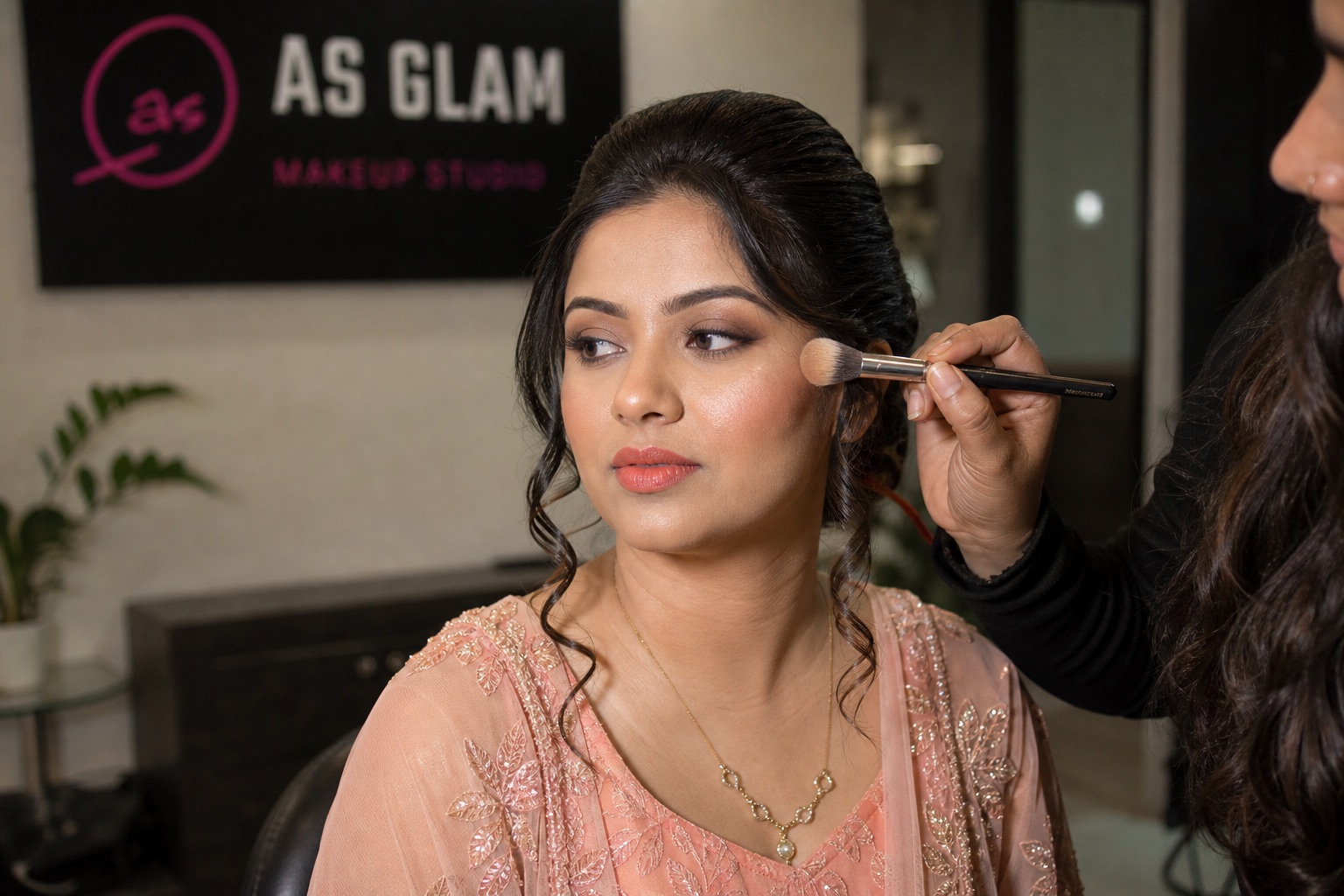 HD 10 professional hd & airbrush makeup look photographed at AS Glam Makeup Studio in Lucknow