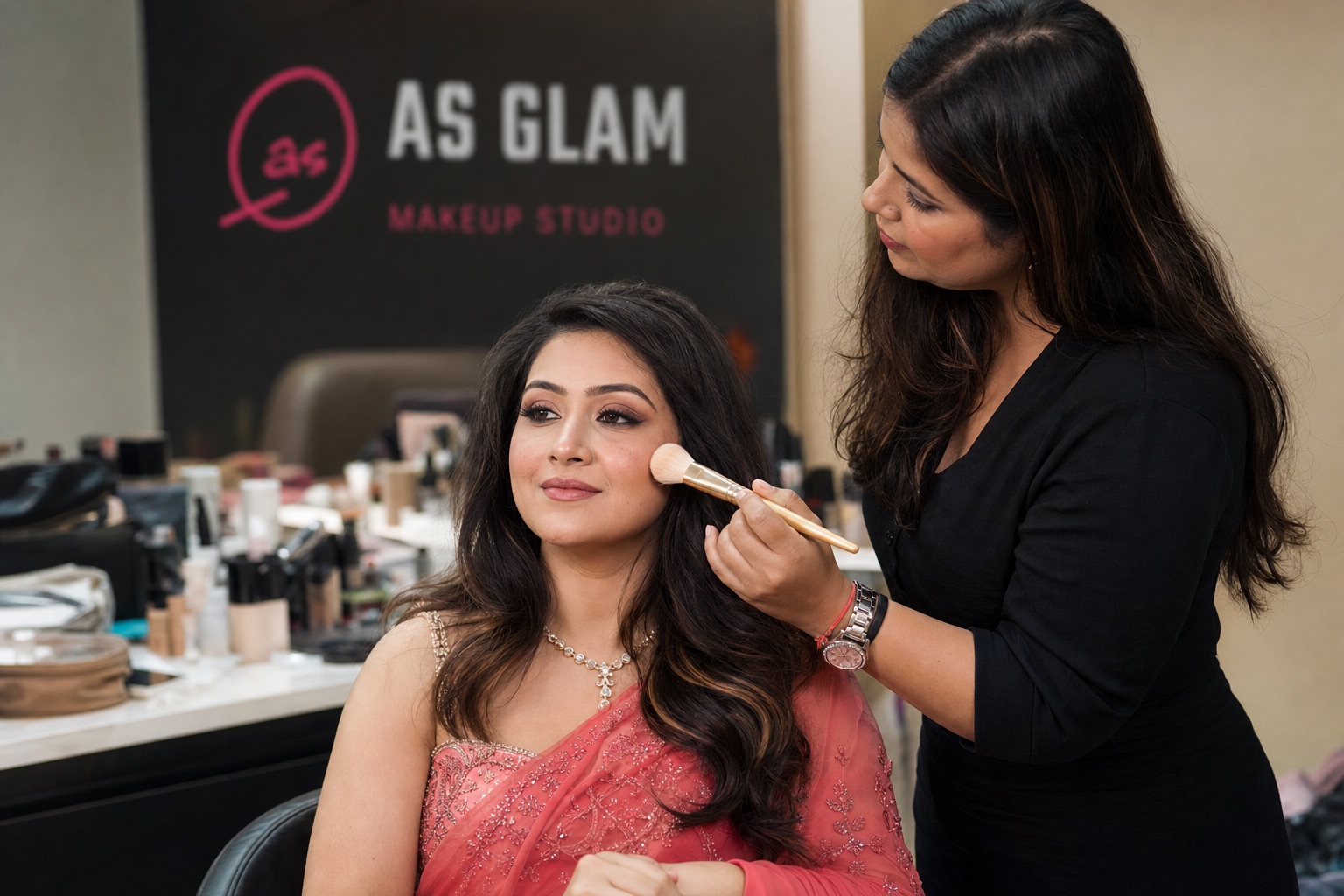 Party 06 professional party & pre-wedding makeup look photographed at AS Glam Makeup Studio in Lucknow