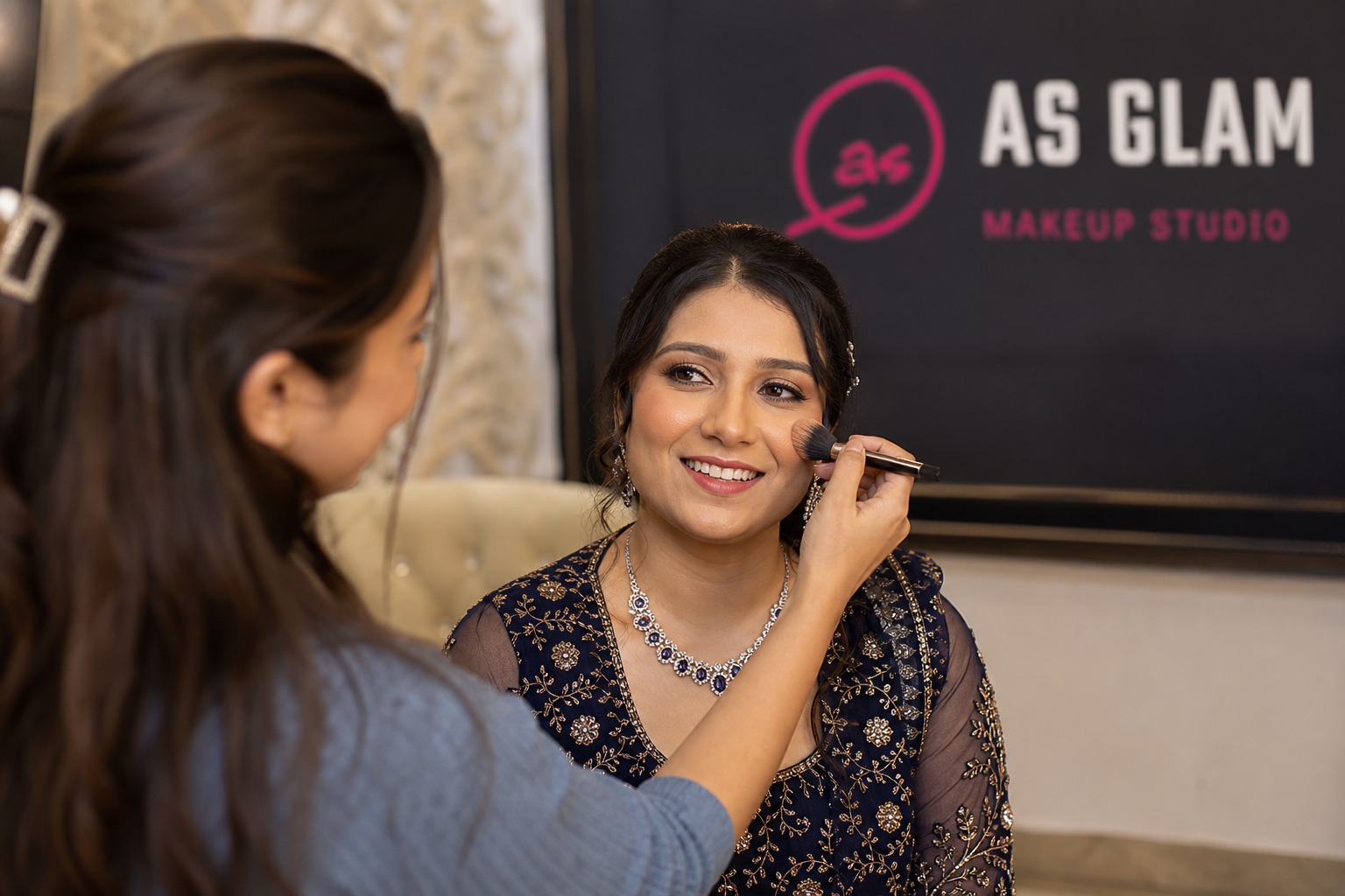 Party 07 professional party & pre-wedding makeup look photographed at AS Glam Makeup Studio in Lucknow