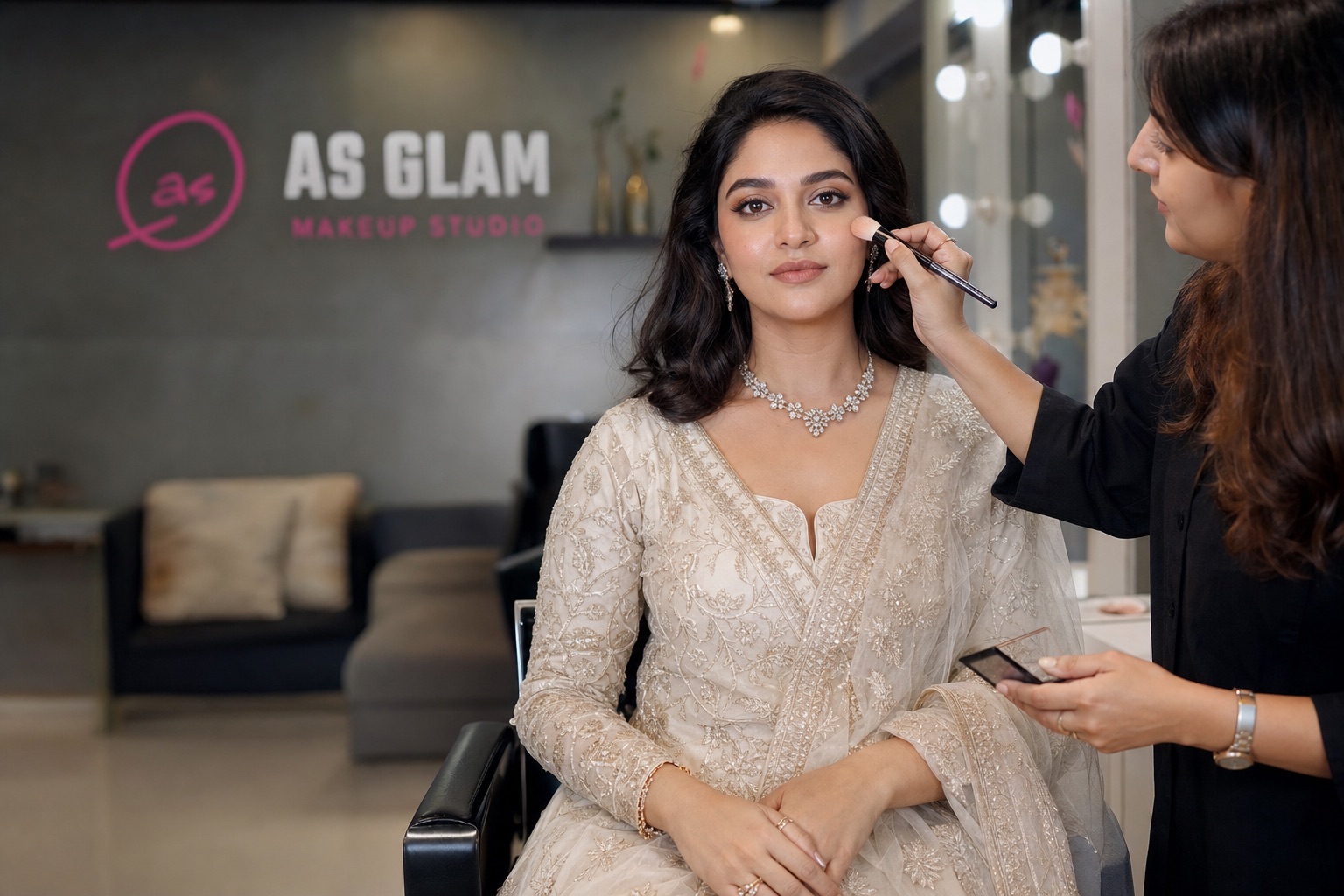 Party 08 professional party & pre-wedding makeup look photographed at AS Glam Makeup Studio in Lucknow