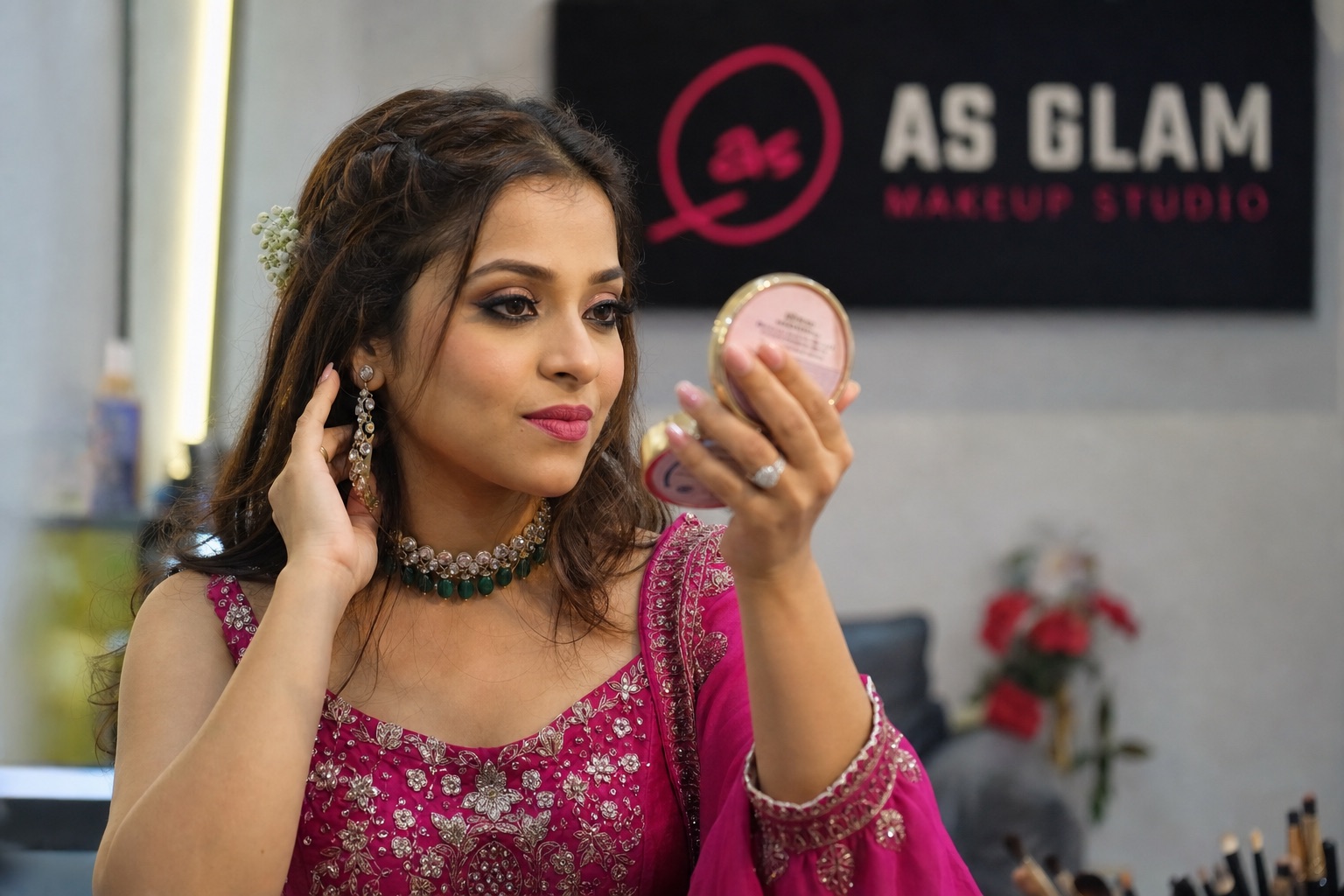 Party 09 professional party & pre-wedding makeup look photographed at AS Glam Makeup Studio in Lucknow